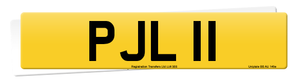 Registration number PJL 11